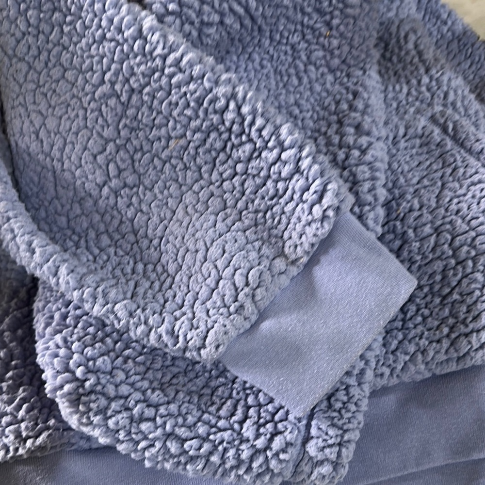 PINK Victoria's Secret Blue and Purple Cowl Neck Sweater - Picture 4 of 4